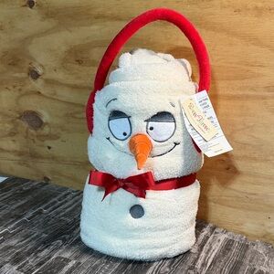 Department 56 Snowpinions Snow Throw Snowman Fleece Throw